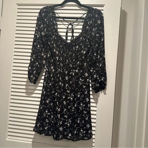 Reformation remi floral long sleeve minidress